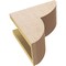 Ekena Millwork 5"W x 10"D x 10"H Classic Crestline Rough Cedar Woodgrain TimberThane Corbel, Primed Tan CORUR05X10X10CRERCPR - alternate 2